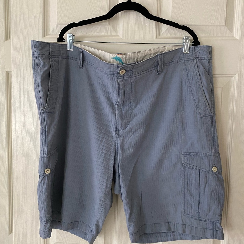 Tommy Bahama Blue Cargo Shorts Lightweight Cotton